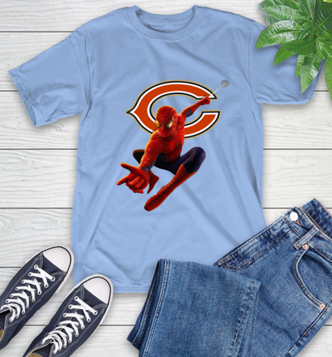NFL Spider Man Avengers Endgame Football Chicago Bears T-Shirt 11