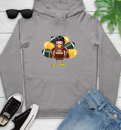 Green Bay Packers Turkey Thanksgiving Day Youth Hoodie 6