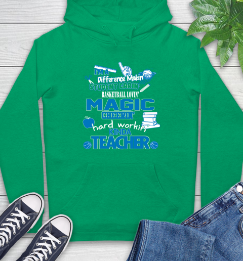 Orlando Magic NBA I'm A Difference Making Student Caring Basketball Loving Kinda Teacher Hoodie 8