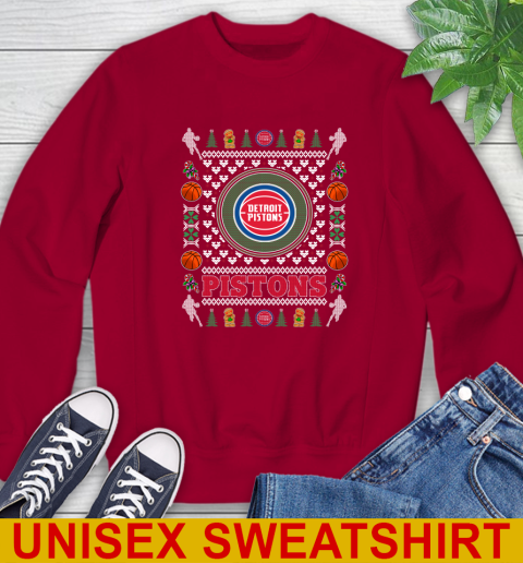 Detroit Pistons Merry Christmas NBA Basketball Loyal Fan Sweatshirt - Image 10