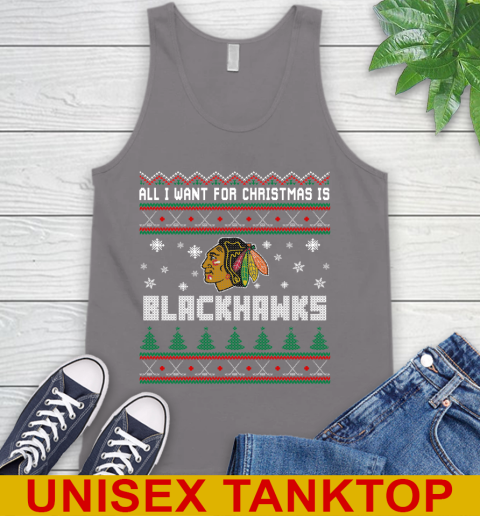 Chicago Blackhawks NHL Hockey All I Want For Christmas Is My Team Sports 72