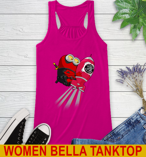 NBA Basketball Toronto Raptors Deadpool Minion Marvel Shirt Racerback Tank 6