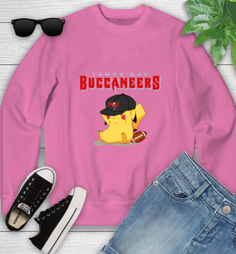NFL Pikachu Football Tampa Bay Buccaneers Youth Sweatshirt 7