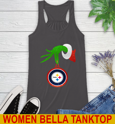 Pittsburgh Steelers Grinch Merry Christmas NFL Football Racerback Tank 12