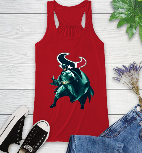 NFL Batman Football Sports Houston Texans Racerback Tank 6