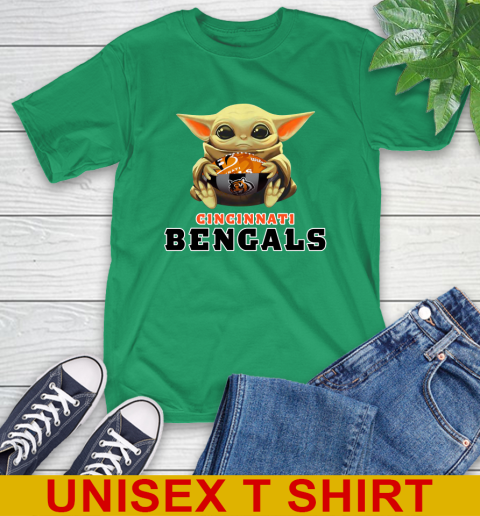 NFL Football Cincinnati Bengals Baby Yoda Star Wars Shirt T-Shirt 7