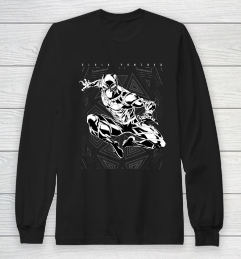 Marvel Black Panther Leap Graphic Long Sleeve T-Shirt