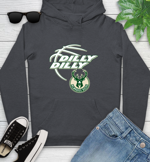 NBA Milwaukee Bucks Dilly Dilly Basketball Sports Youth Hoodie 8