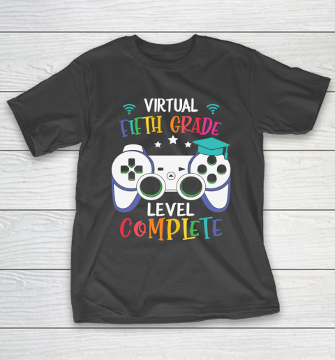 Back To School Shirt Virtual Fifth Grade level complete T-Shirt