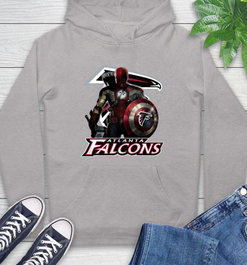 NFL Captain America Thor Spider Man Hawkeye Avengers Endgame Football Atlanta Falcons Hoodie 12