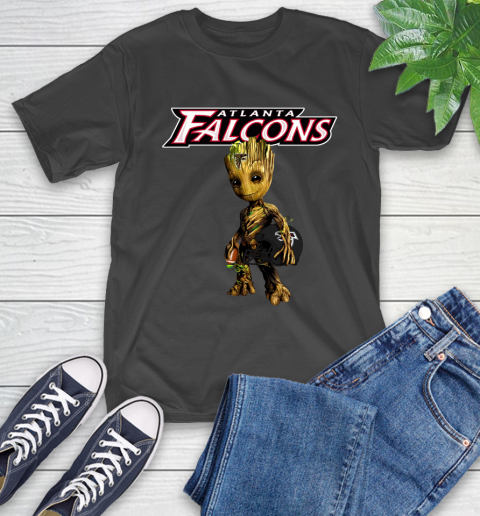 Atlanta Falcons NFL Football Groot Marvel Guardians Of The Galaxy T-Shirt 2