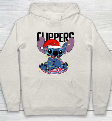 LA Clippers NBA noel stitch Basketball Christmas Hoodie 8