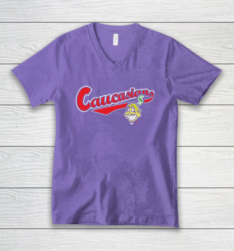 Cleveland Caucasians Bomani Jones V-Neck T-Shirt 9