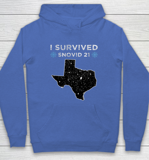 I Survived Winter Snow Storm 2021 Icy Freezing Weather Hoodie 6