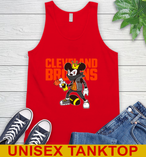 Cleveland Browns NFL Football Mickey Peace Sign Sports Tank Top 6