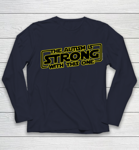 The Autism Is Strong With This One Autism Awareness Youth Long Sleeve 2