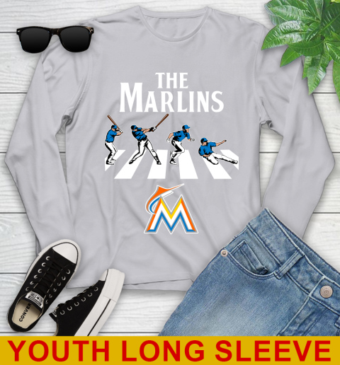 MLB Baseball Miami Marlins The Beatles Rock Band Shirt Youth Long Sleeve 5