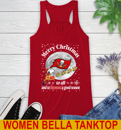 Tampa Bay Buccaneers Merry Christmas To All And To Buccaneers A Good Season NFL Football Sports Racerback Tank 4