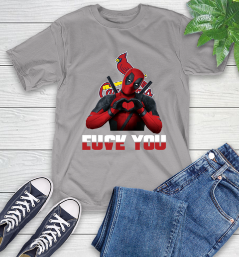 MLB St.Louis Cardinals Deadpool Love You Fuck You Baseball Sports T-Shirt 6