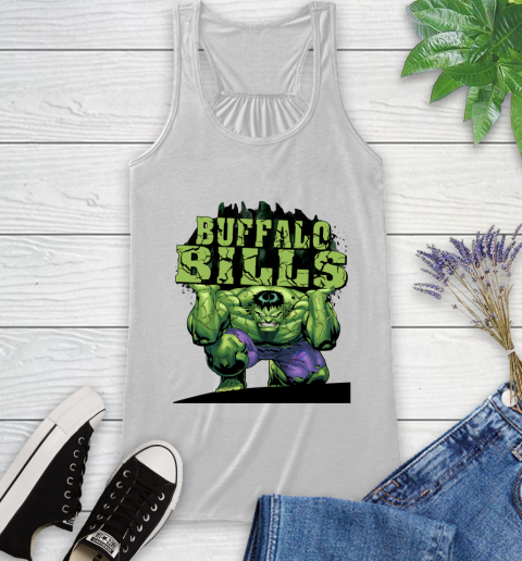 Buffalo Bills NFL Football Incredible Hulk Marvel Avengers Sports Racerback Tank
