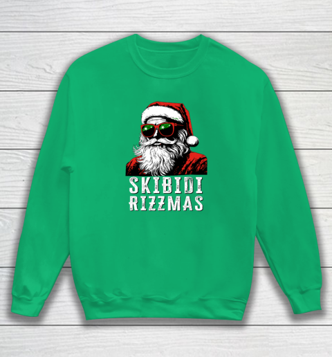 Skibidi Rizzmas Christmas Rizz Santa Claus Charisma Sweatshirt 4