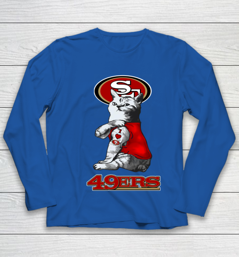 NFL Football My Cat Loves San Francisco 49ers Youth Long Sleeve 7