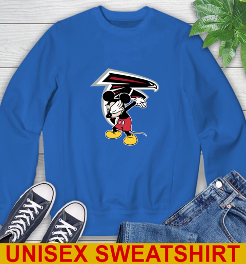 Atlanta Falcons NFL Football Dabbing Mickey Disney Sports Sweatshirt 9