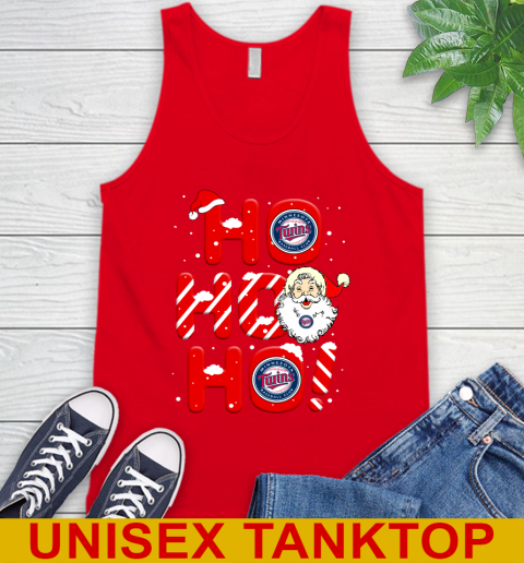 Minnesota Twins MLB Baseball Ho Ho Ho Santa Claus Merry Christmas Shirt Tank Top 5