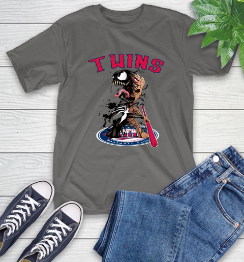 MLB Minnesota Twins Baseball Venom Groot Guardians Of The Galaxy T-Shirt 9