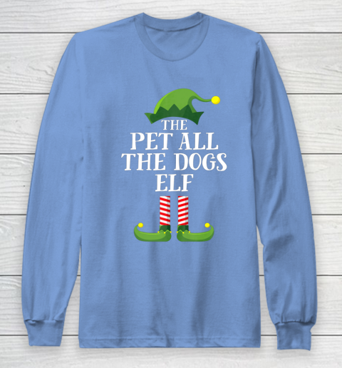 Pet All The Dogs Elf Matching Family Group Christmas Pajama Long Sleeve T-Shirt 8