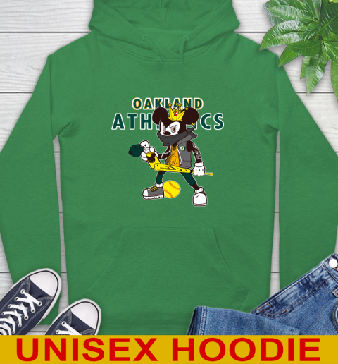 Oakland Athletics MLB Baseball Mickey Peace Sign Sports Hoodie 8