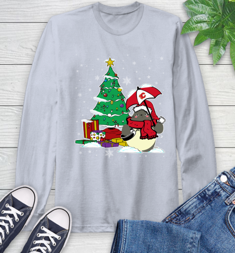 Calgary Flames NHL Hockey Cute Tonari No Totoro Christmas Sports Long Sleeve T-Shirt 7 Calgary Flames NHL Hockey Cute Tonari No Totoro Christmas Sports Long Sleeve T-Shirt - Image 7