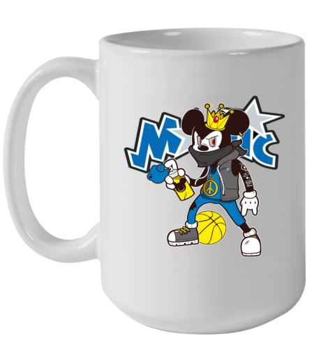 Orlando Magic NBA Basketball Mickey Peace Sign Sports Ceramic Mug 15oz