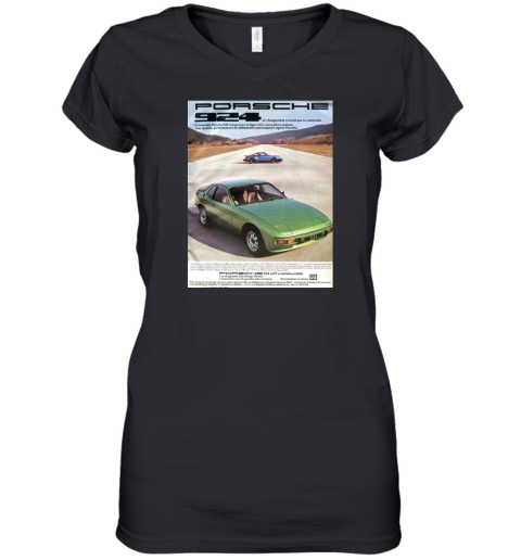 The Vintage Retro 924 Racing Women's V-Neck T-Shirt