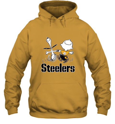 Gildan Pittsburgh Steelers Logo Pullover Hoodie Gold M