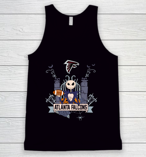 NFL Atlanta Falcons Football Jack Skellington Halloween Tank Top