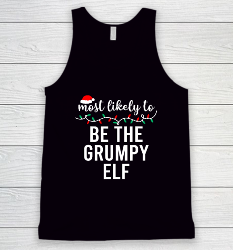 Most Likely To Christmas Shirt Matching Family Pajamas Funny Tank Top