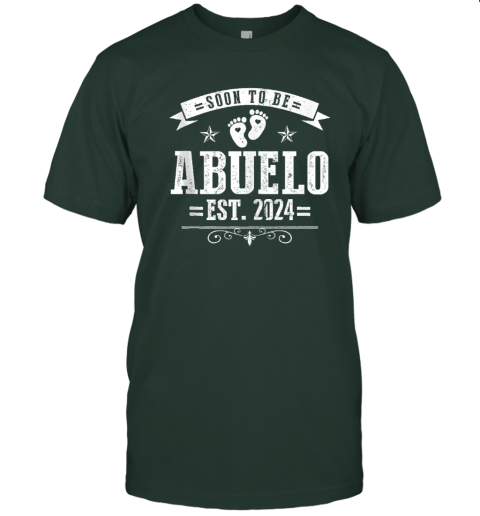 Gender Reveal Soon to be Abuelo Est 2024 Fathers Day Gifts T-Shirt ...