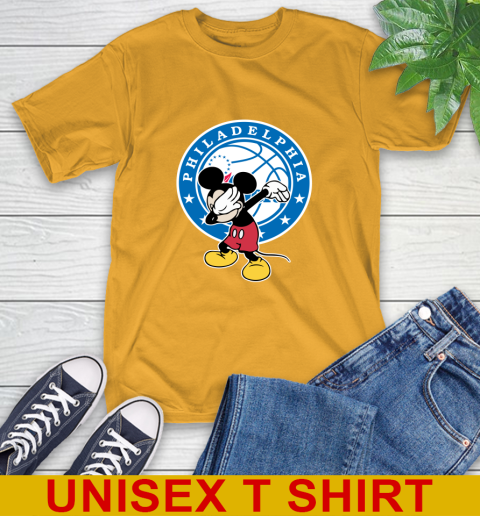 Philadelphia 76ers NBA Basketball Dabbing Mickey Disney Sports T-Shirt 3