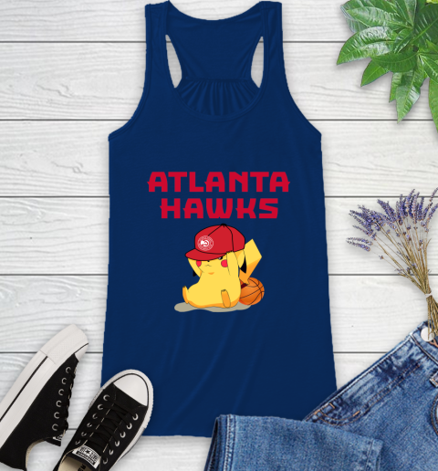 NBA Pikachu Basketball Sports Atlanta Hawks Racerback Tank 9