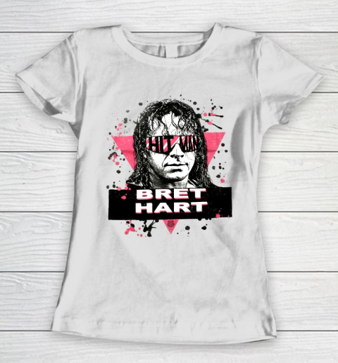 Hit man Bret Hart Hit Man WWE for fans and lovers Women's T-Shirt