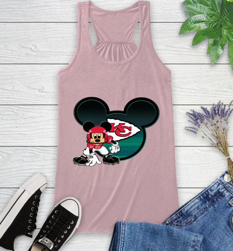 NFL Kansas City Chiefs Mickey Mouse Disney Football T Shirt Racerback Tank 11
