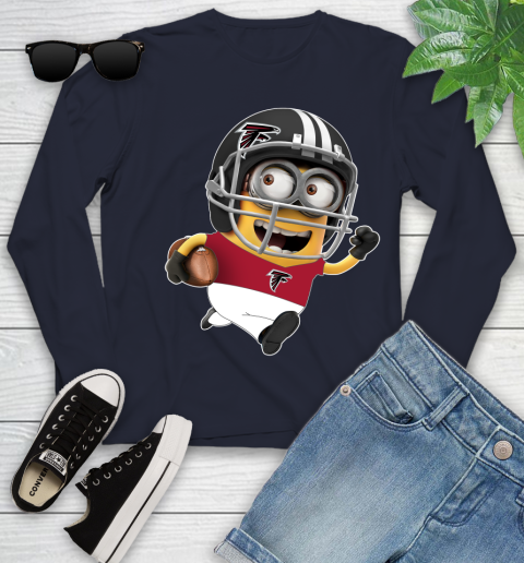 NFL Atlanta Falcons Minions Disney Football Sports Youth Long Sleeve 3