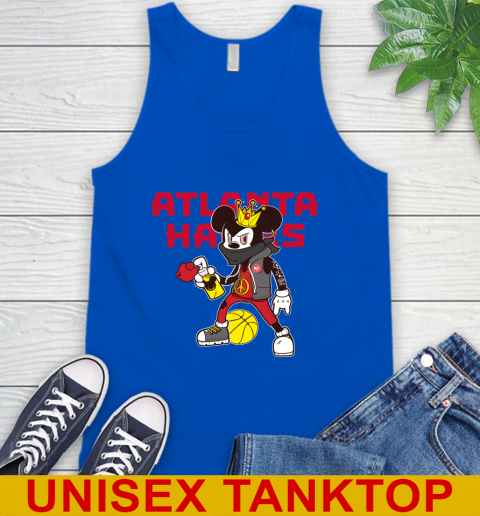 Atlanta Hawks NBA Basketball Mickey Peace Sign Sports Tank Top 5