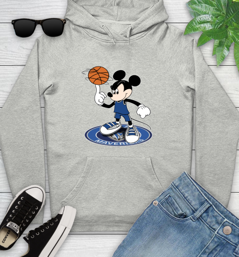 NBA Basketball Dallas Mavericks Cheerful Mickey Disney Shirt Youth Hoodie 2
