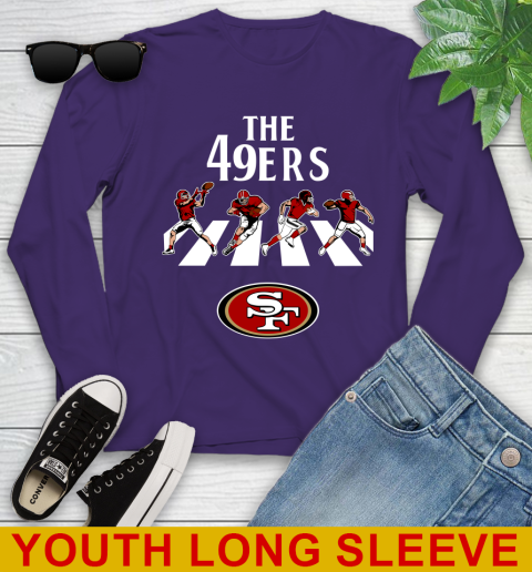 NFL Football San Francisco 49ers The Beatles Rock Band Shirt Youth Long Sleeve 4