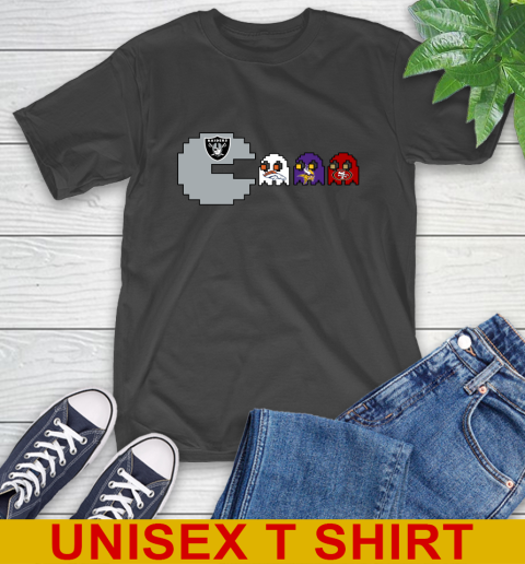Oakland Raiders NFL Football Pac Man Champion T-Shirt 2