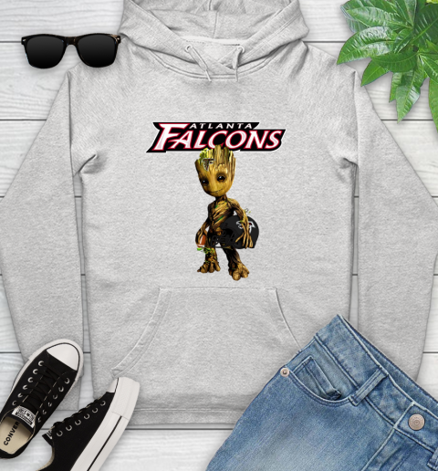 Atlanta Falcons NFL Football Groot Marvel Guardians Of The Galaxy Youth Hoodie