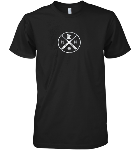 Minnesota Crossed Bats MPLS STP Baseball Graphic Premium Men's T-Shirt