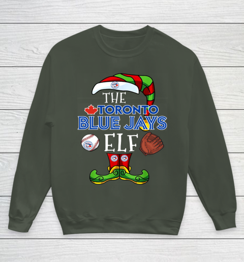 Toronto Blue Jays Christmas ELF Funny MLB Youth Sweatshirt Tee For Sports
